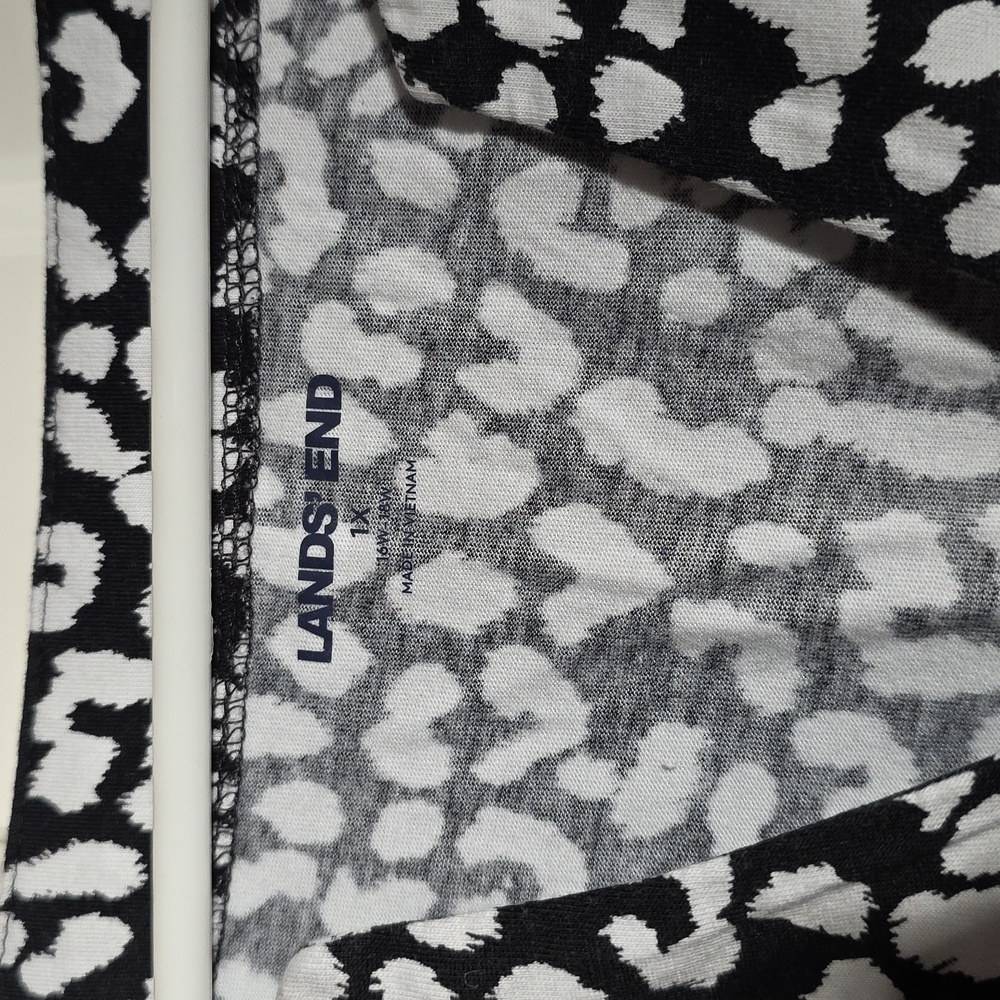 Womens Lands End dress 1x black/ white - Picture 2 of 4